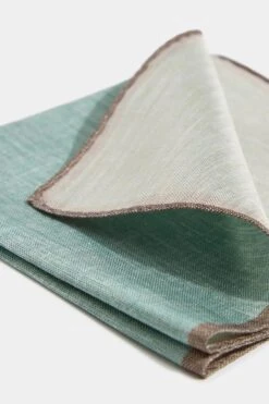 Sage Reversible Pocket Square - Made In Italy -Pini Parma Clothing Store 063