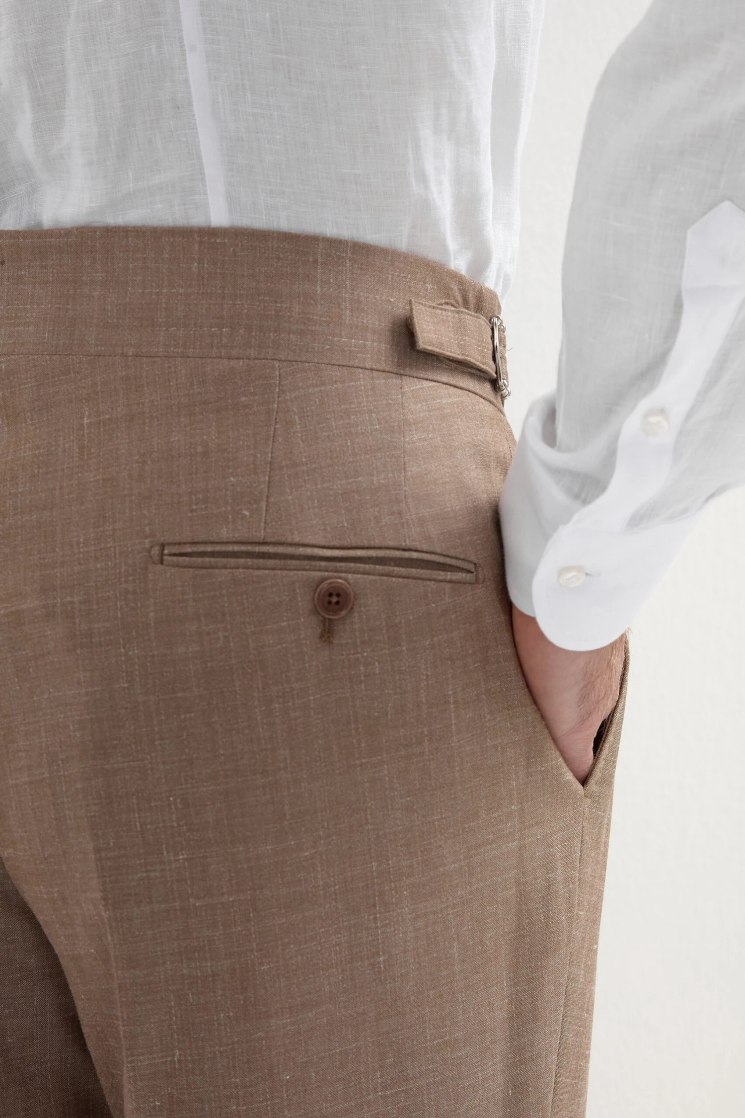 Almond Soragna Trousers - Made In Italy 5 Almond Soragna Trousers - Made In Italy - Image 3