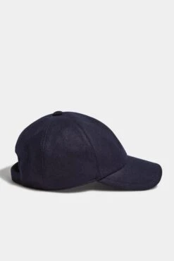 Blue Flannel Baseball Cap - Made In Italy