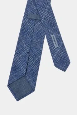 Blue Prince Of Wales Tie - Made In Italy 9 Blue Prince Of Wales Tie - Made In Italy -Pini Parma Clothing Store 2025 03 26 PINIPARMA 50 03