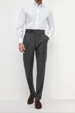 Dark Grey Limited Edition Trousers - Made In Italy
