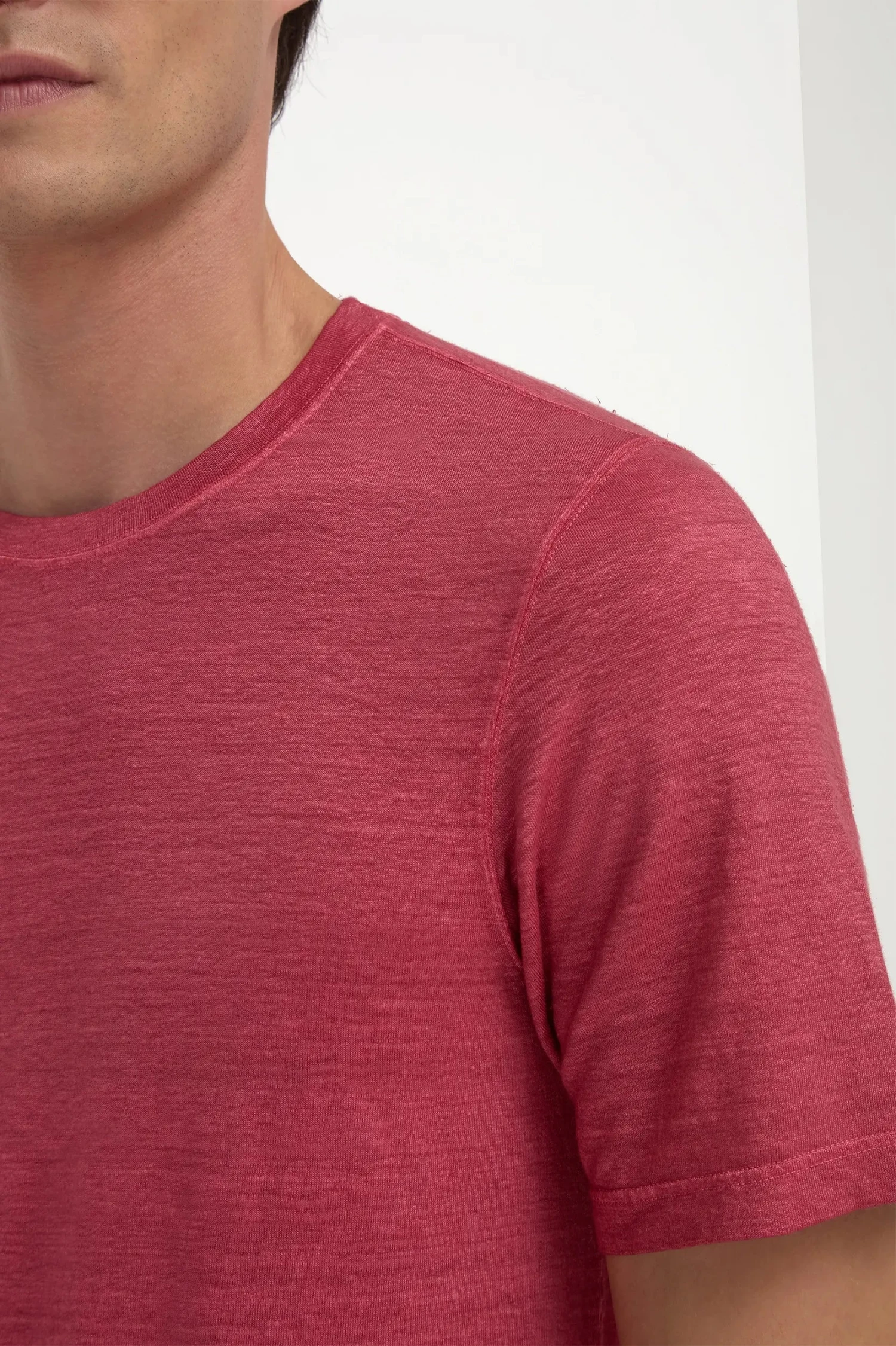 Cherry Linen T-shirt - Made In Italy 4 Cherry Linen T-shirt - Made In Italy - Image 2