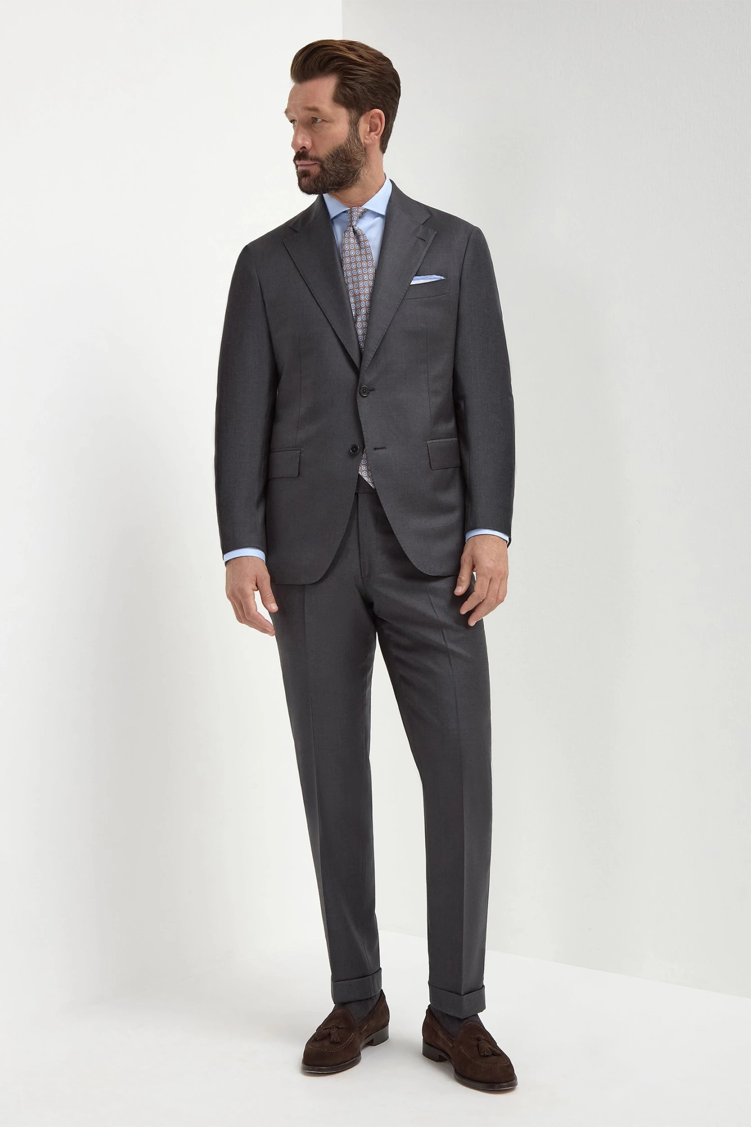 Grey Full Canvas Suit - Made In Italy 4 Grey Full Canvas Suit - Made In Italy - Image 2