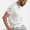 White Cotton T-shirt With Collar Detail - Made In Italy -Pini Parma Clothing Store 28.10.2024 PINIPARMASS25INDO8734