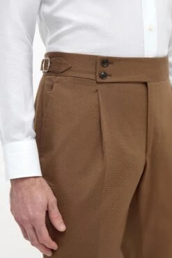 Brown Cotton Soragna Trousers - Made In Italy 7 Brown Cotton Soragna Trousers - Made In Italy -Pini Parma Clothing Store 293