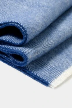 Avio Blue Herringbone Scarf - Made In Italy 8 Avio Blue Herringbone Scarf - Made In Italy -Pini Parma Clothing Store Avio blue herringbone scarf 2