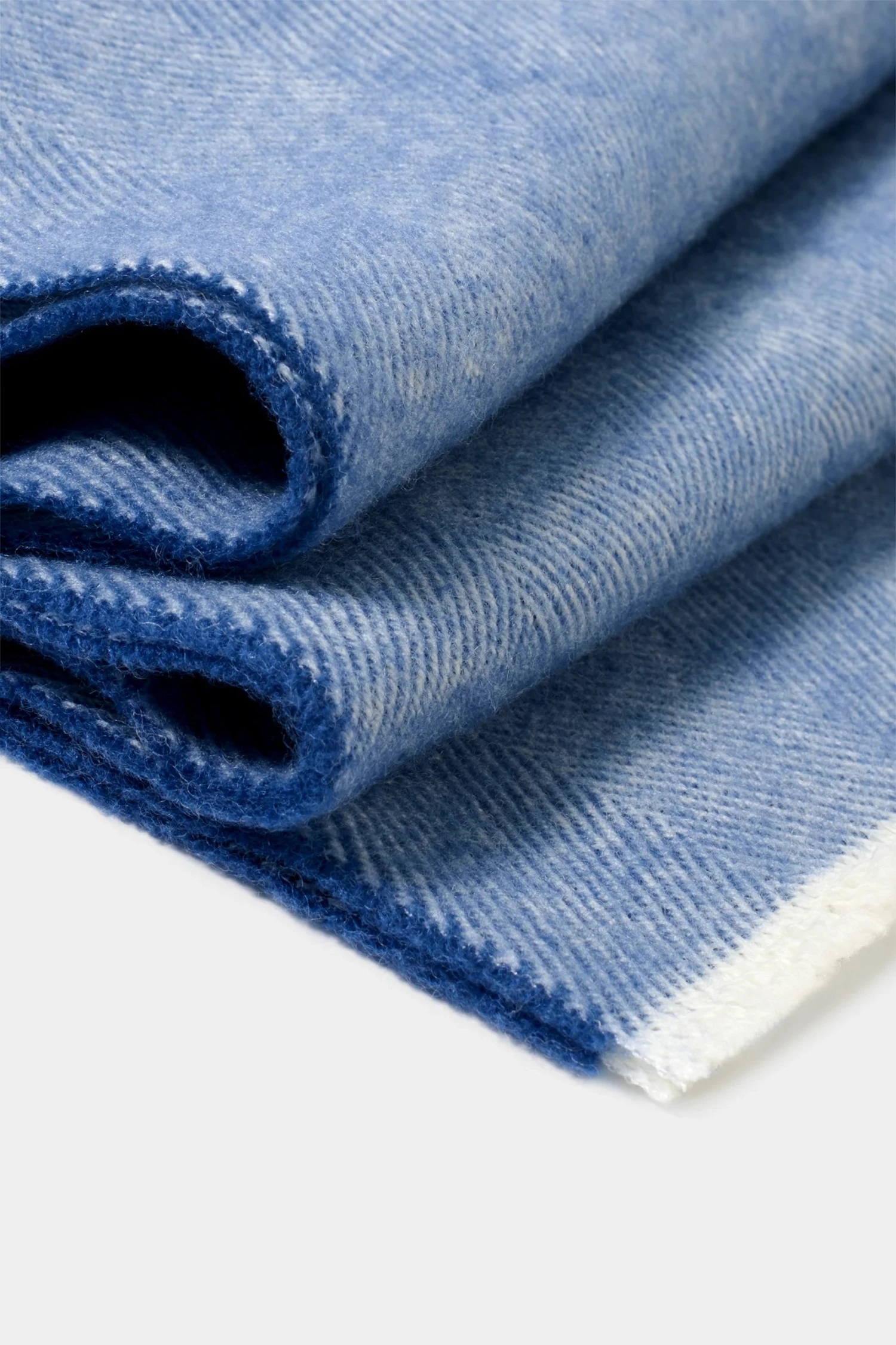 Avio Blue Herringbone Scarf - Made In Italy 5 Avio Blue Herringbone Scarf - Made In Italy - Image 3