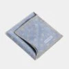 Avio Blue Paisley Pocket Square - Made In Italy -Pini Parma Clothing Store Avio blue paisley pocket square 1