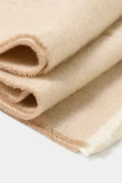 Beige Herringbone Scarf - Made In Italy -Pini Parma Clothing Store Beige herringbone scarf 2