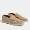 Beige Penny Loafers - Made In Italy 1 Beige Penny Loafers - Made In Italy -Pini Parma Clothing Store Beige penny loafers 2