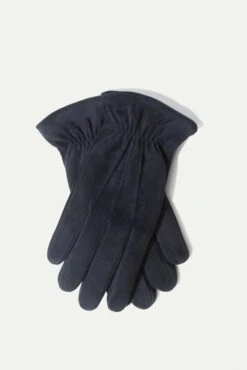 Blue Suede Gloves - Made In Italy