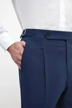 Blue Cotton Shorts - Made In Italy -Pini Parma Clothing Store Blue cotton shorts 3