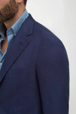 Blue Jacket In Cotton And Silk - Made In Italy 12 Blue Jacket In Cotton And Silk - Made In Italy -Pini Parma Clothing Store Blue jacket in cotton and silk 7