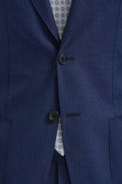Blue Pinstripe Wool Suit - Made In Italy 11 Blue Pinstripe Wool Suit - Made In Italy -Pini Parma Clothing Store Blue pinstripe wool suit 4