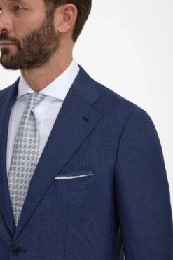 Blue Pinstripe Wool Suit - Made In Italy 10 Blue Pinstripe Wool Suit - Made In Italy -Pini Parma Clothing Store Blue pinstripe wool suit 5