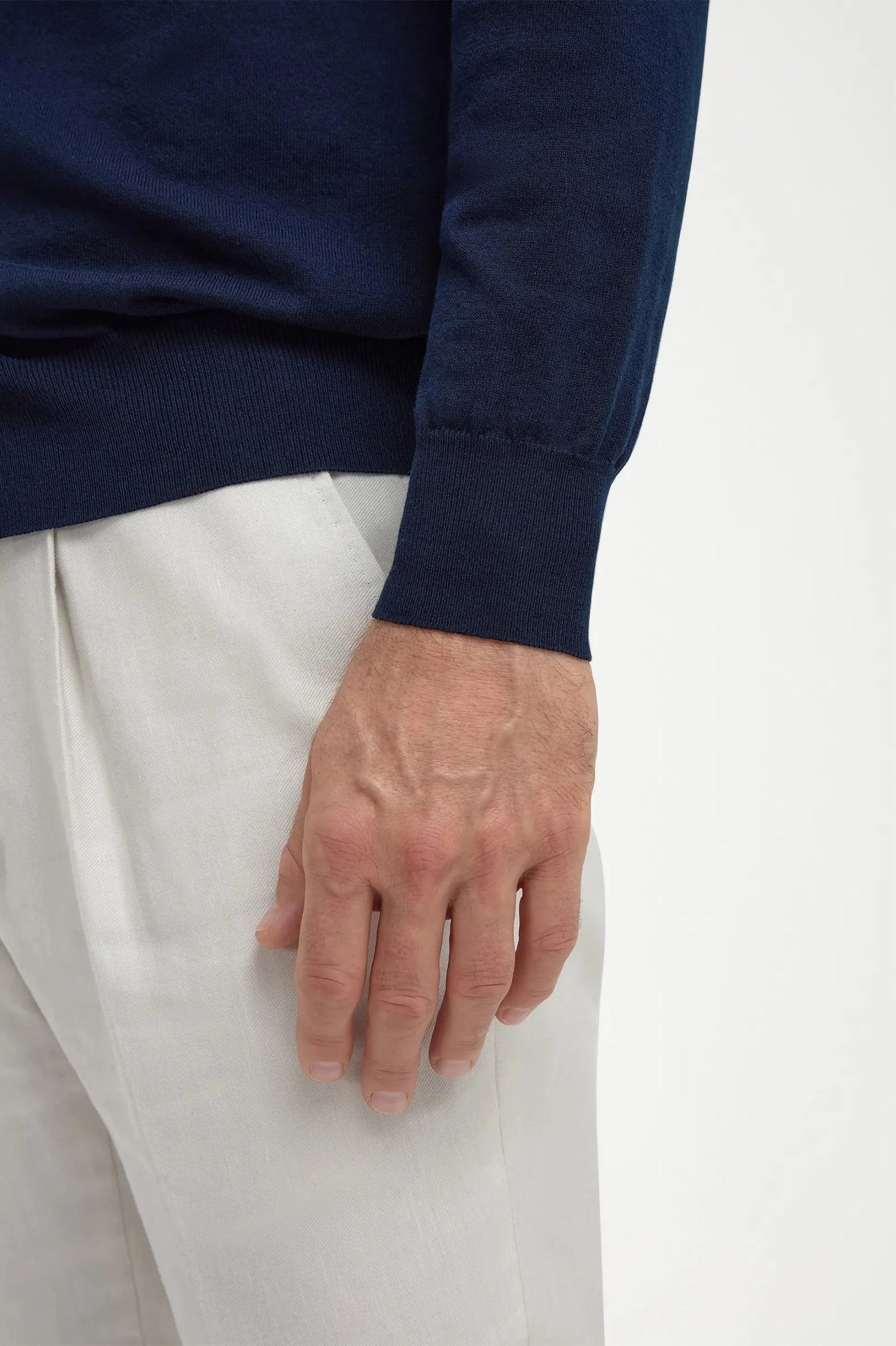 Blue Polo Cardigan - Made In Italy 6 Blue Polo Cardigan - Made In Italy - Image 4