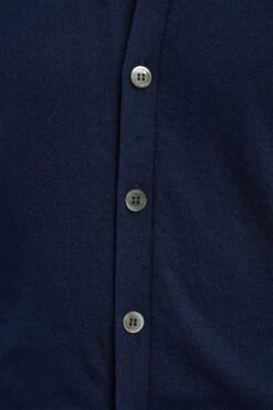 Blue Polo Cardigan - Made In Italy 8 Blue Polo Cardigan - Made In Italy -Pini Parma Clothing Store Blue polo cardigan 5