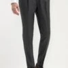 Dark Grey Soragna Trousers - Made In Italy 2 Dark Grey Soragna Trousers - Made In Italy -Pini Parma Clothing Store Dark grey soragna trousers 1