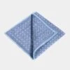 Denim Blue Fancy Pocket Square - Made In Italy 1 Denim Blue Fancy Pocket Square - Made In Italy -Pini Parma Clothing Store Denim blue fancy pocket square 1