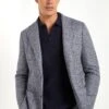 Dusty Blue Prince Of Wales Jacket - Made In Italy 1 Dusty Blue Prince Of Wales Jacket - Made In Italy -Pini Parma Clothing Store Dusty blue Prince of Wales jacket 7