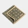 Green Fancy Pocket Square - Made In Italy -Pini Parma Clothing Store Green fancy pocket square 1
