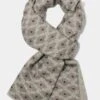 Grey Patterned Scarf - Made In Italy 1 Grey Patterned Scarf - Made In Italy -Pini Parma Clothing Store Grey patterned scarf 4
