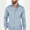 Light Blue Cotton And Tencel™ Shirt - Made In Italy 2 Light Blue Cotton And Tencel™ Shirt - Made In Italy -Pini Parma Clothing Store Light blue cotton and Tencel shirt 3 8aaa4b79 6284 4a7a 9858 28be6f66d365