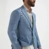 Light Blue Linen Jacket - Made In Italy 1 Light Blue Linen Jacket - Made In Italy -Pini Parma Clothing Store Light blue linen jacket 2