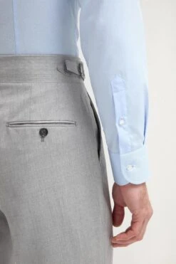 Light Grey Soragna Trousers - Made In Italy 7 Light Grey Soragna Trousers - Made In Italy -Pini Parma Clothing Store Light grey soragna trousers 4