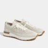 Off-white Knitted Sneakers - Made In Italy -Pini Parma Clothing Store Off white knitted sneakers 2