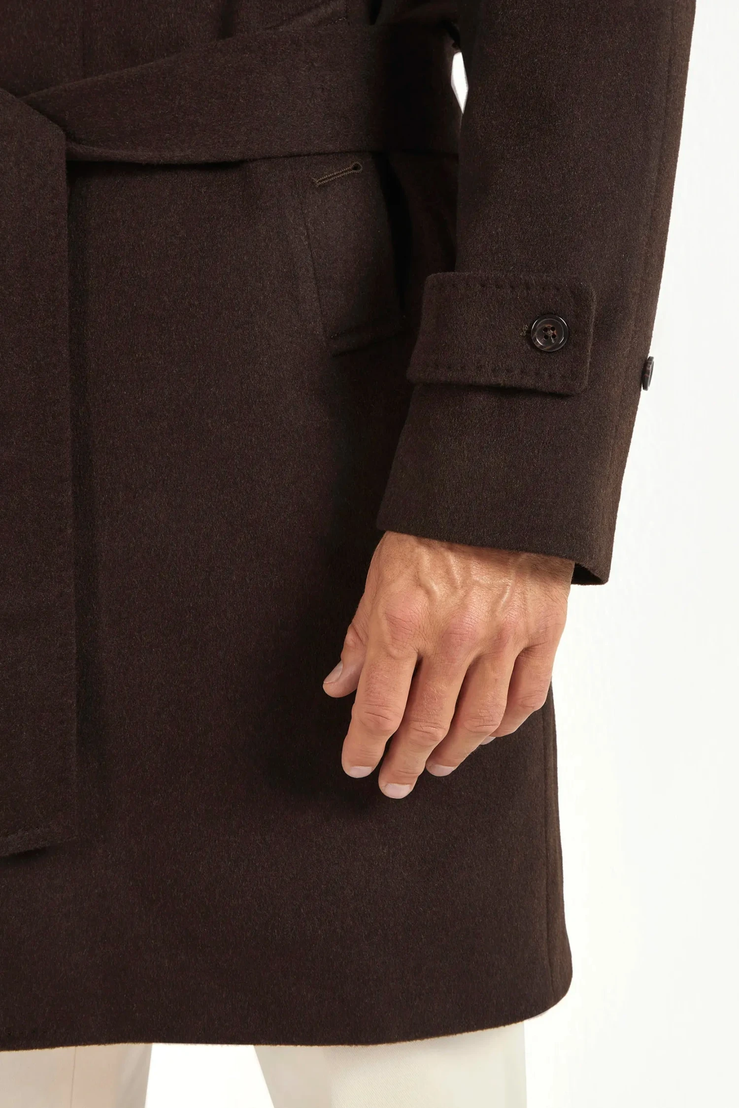 Brown Raglan Coat - Made In Italy 8 Brown Raglan Coat - Made In Italy - Image 6