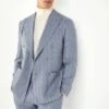 Dusty Blue Striped Double Breasted Suit - Made In Italy 1 Dusty Blue Striped Double Breasted Suit - Made In Italy -Pini Parma Clothing Store PINIFW2520160
