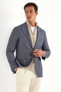 Dusty Blue Jacket - Made In Italy