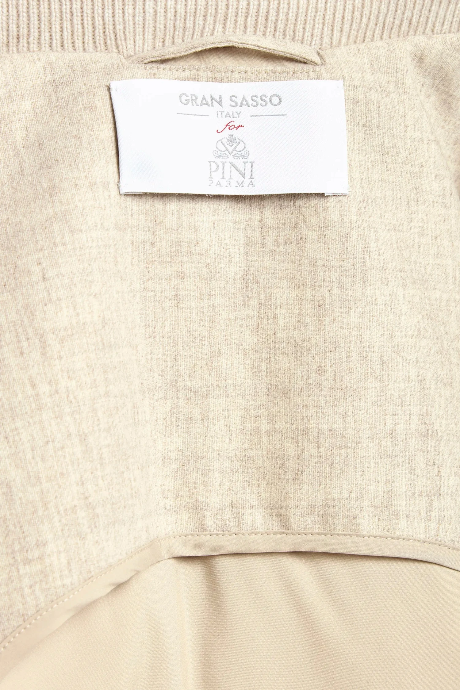 Sand Flannel And Knit Hooded Jacket - Made In Italy 5 Sand Flannel And Knit Hooded Jacket - Made In Italy - Image 3