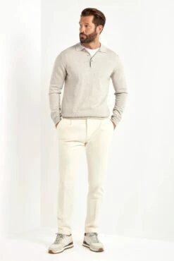 Greige Merino Polo – Made In Italy 8 Greige Merino Polo – Made In Italy -Pini Parma Clothing Store PINIFW2521809