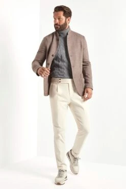 Taupe Flannel Coreana Jacket - Made In Italy 12 Taupe Flannel Coreana Jacket - Made In Italy -Pini Parma Clothing Store PINIFW2522450 cf480d09 c9c5 4138 825b e9f8aa938a09