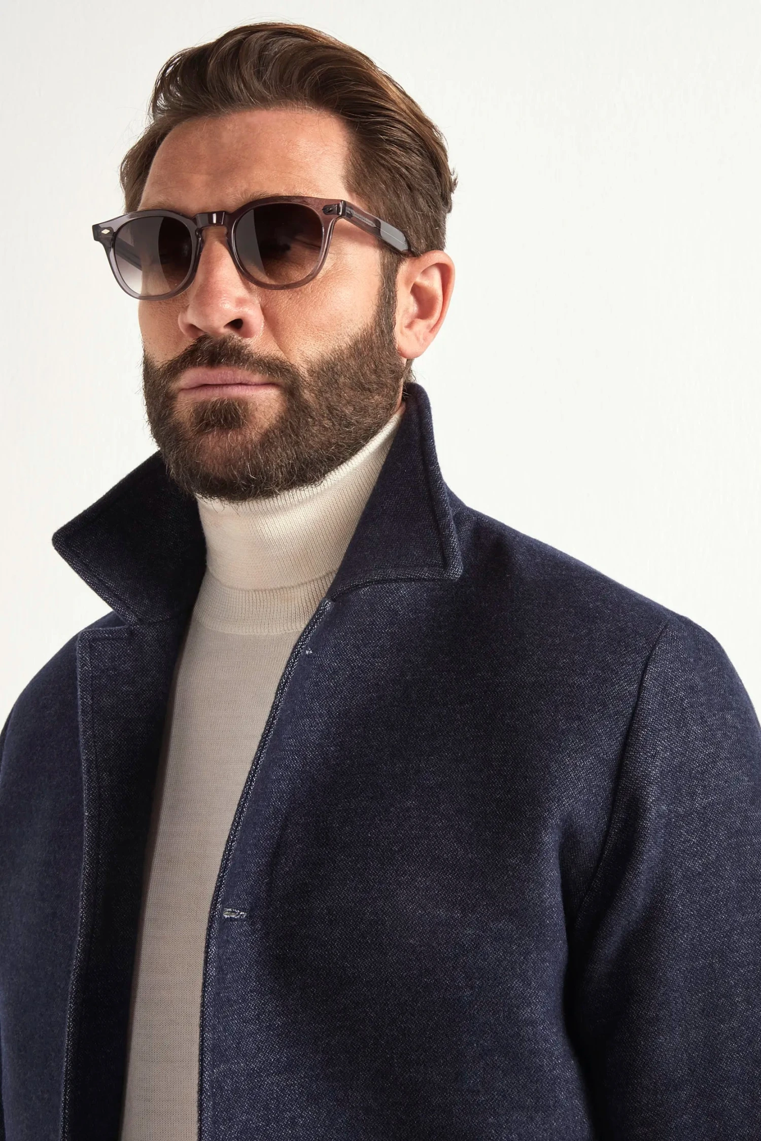 Blue Bomber Jacket - Made In Italy 4 Blue Bomber Jacket - Made In Italy - Image 2