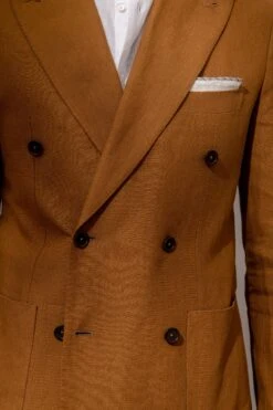 Curry Double Breasted Jacket - Made In Italy 9 Curry Double Breasted Jacket - Made In Italy -Pini Parma Clothing Store PiniParma 818