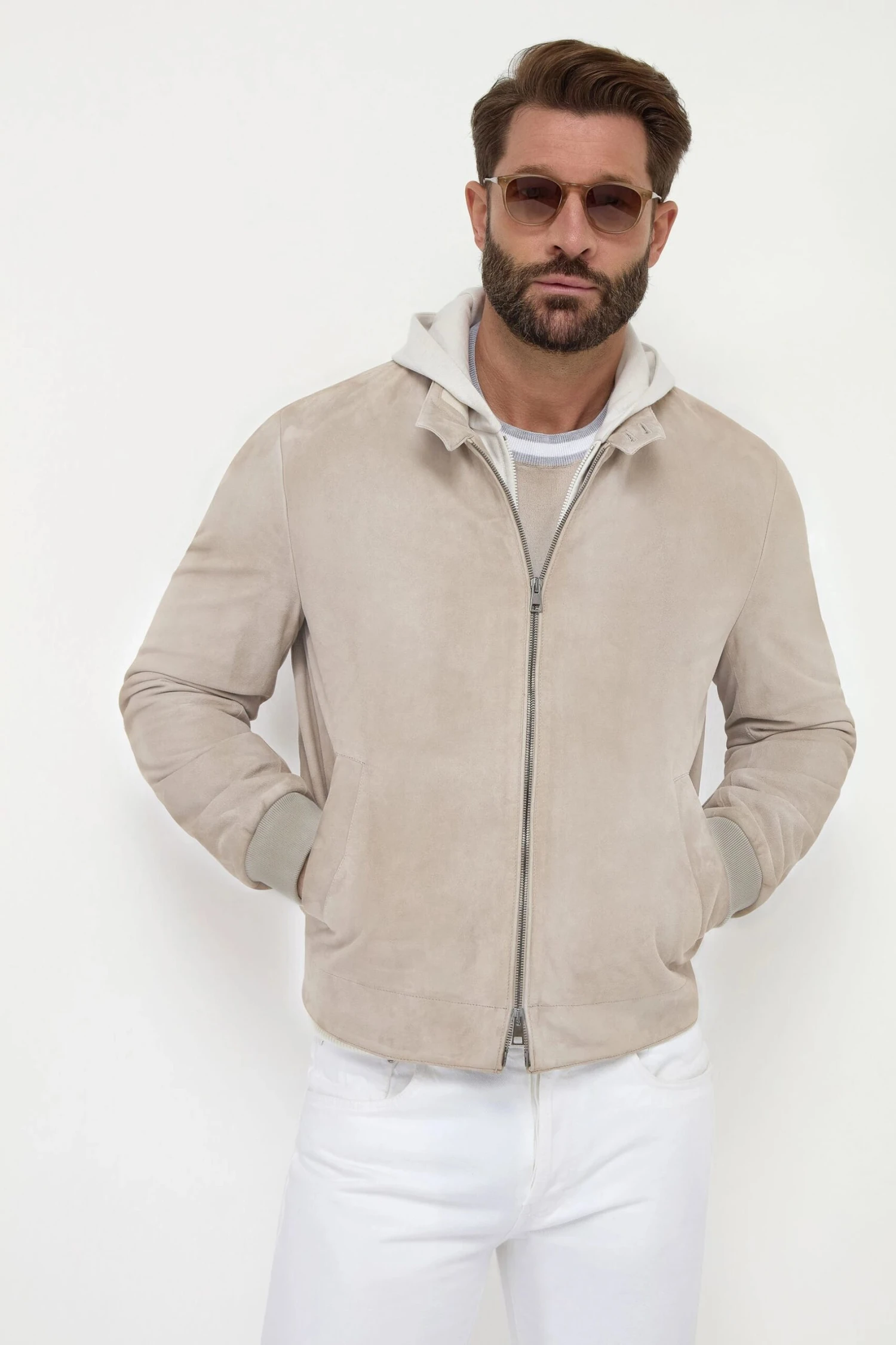 Sand Suede Jacket – Made In Italy 6 Sand Suede Jacket – Made In Italy - Image 4