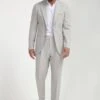 Stone Herringbone Suit - Made In Italy -Pini Parma Clothing Store Stone herringbone suit 1