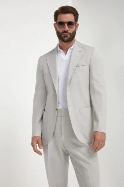 Stone Herringbone Suit - Made In Italy 13 Stone Herringbone Suit - Made In Italy -Pini Parma Clothing Store Stone herringbone suit 2