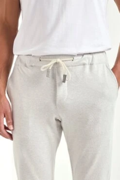 Stone Jersey Jogger Pants - Made In Italy -Pini Parma Clothing Store Stone jersey jogger pants 3