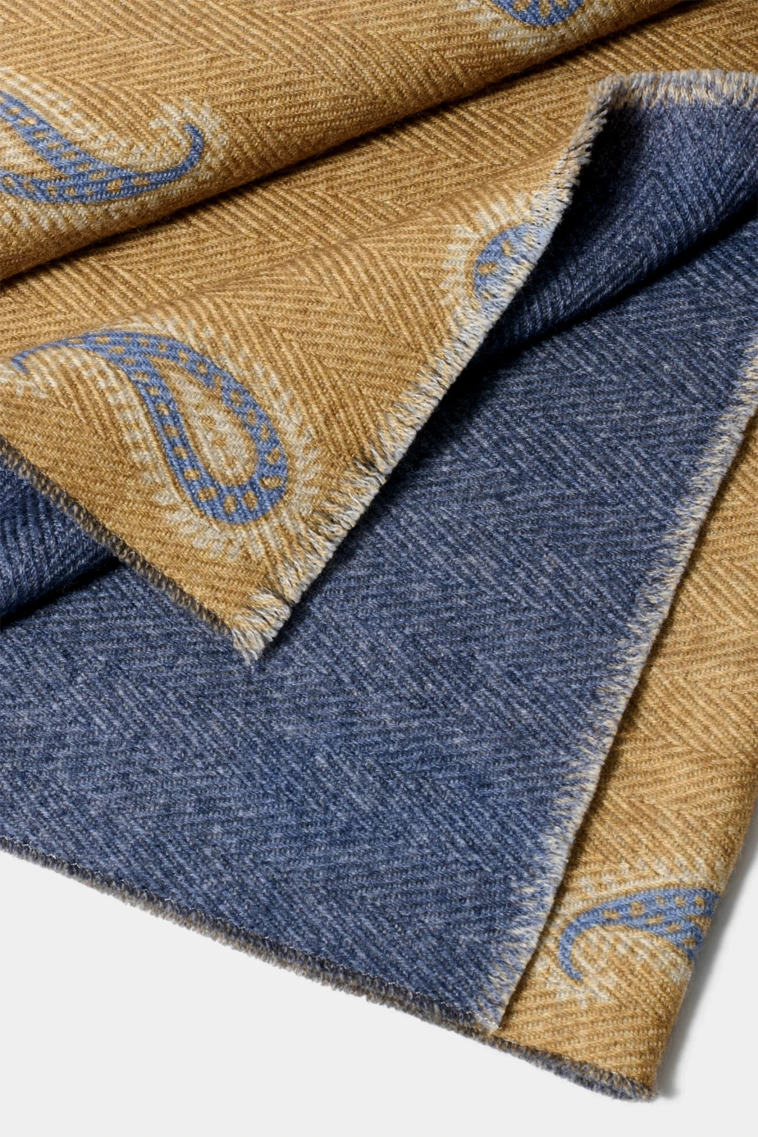 Taupe Paisley Scarf - Made In Italy 4 Taupe Paisley Scarf - Made In Italy - Image 2