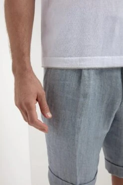 White Knitted T-shirt - Made In Italy -Pini Parma Clothing Store White knitted t shirt 3 423f34b9 bc9b 4c6a abf1 9878886e90a5