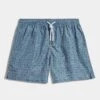 Avio Blue Fancy Swimshorts - Made In Italy 1 Avio Blue Fancy Swimshorts - Made In Italy -Pini Parma Clothing Store avio blue swimshorts 1