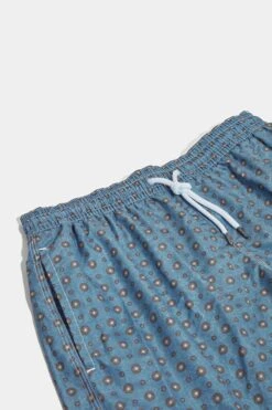 Avio Blue Fancy Swimshorts - Made In Italy 7 Avio Blue Fancy Swimshorts - Made In Italy -Pini Parma Clothing Store avio blue swimshorts 3