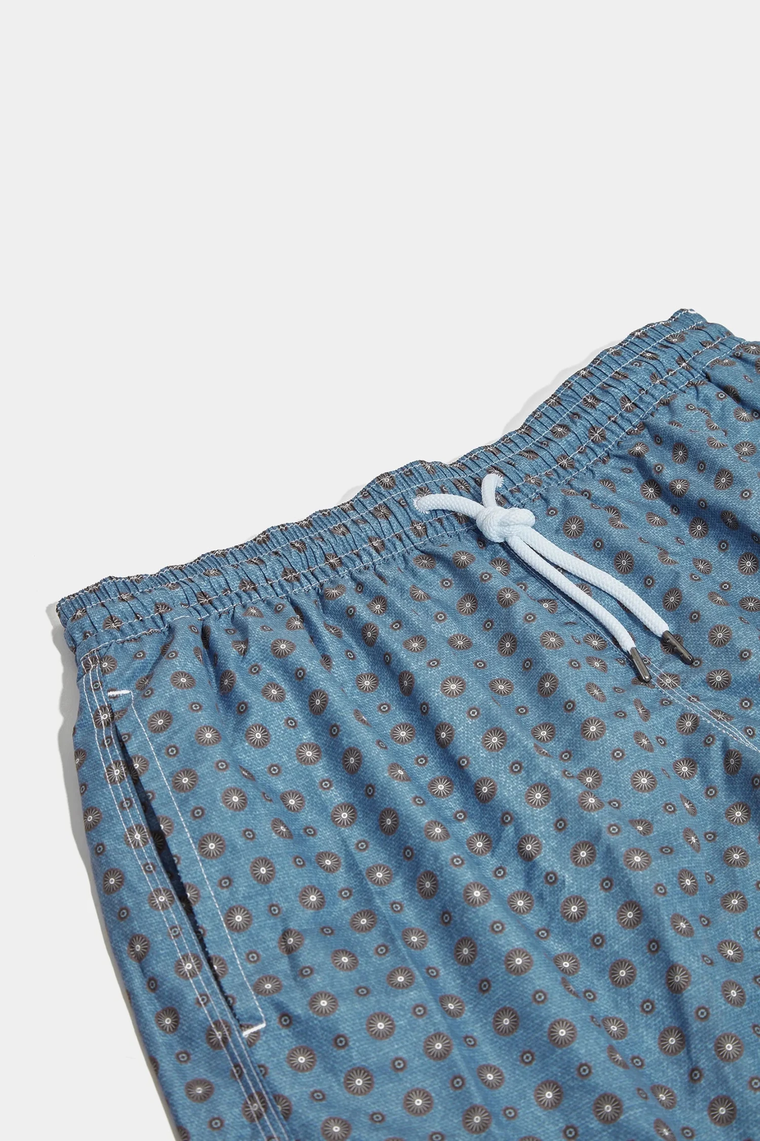Avio Blue Fancy Swimshorts - Made In Italy 5 Avio Blue Fancy Swimshorts - Made In Italy - Image 3