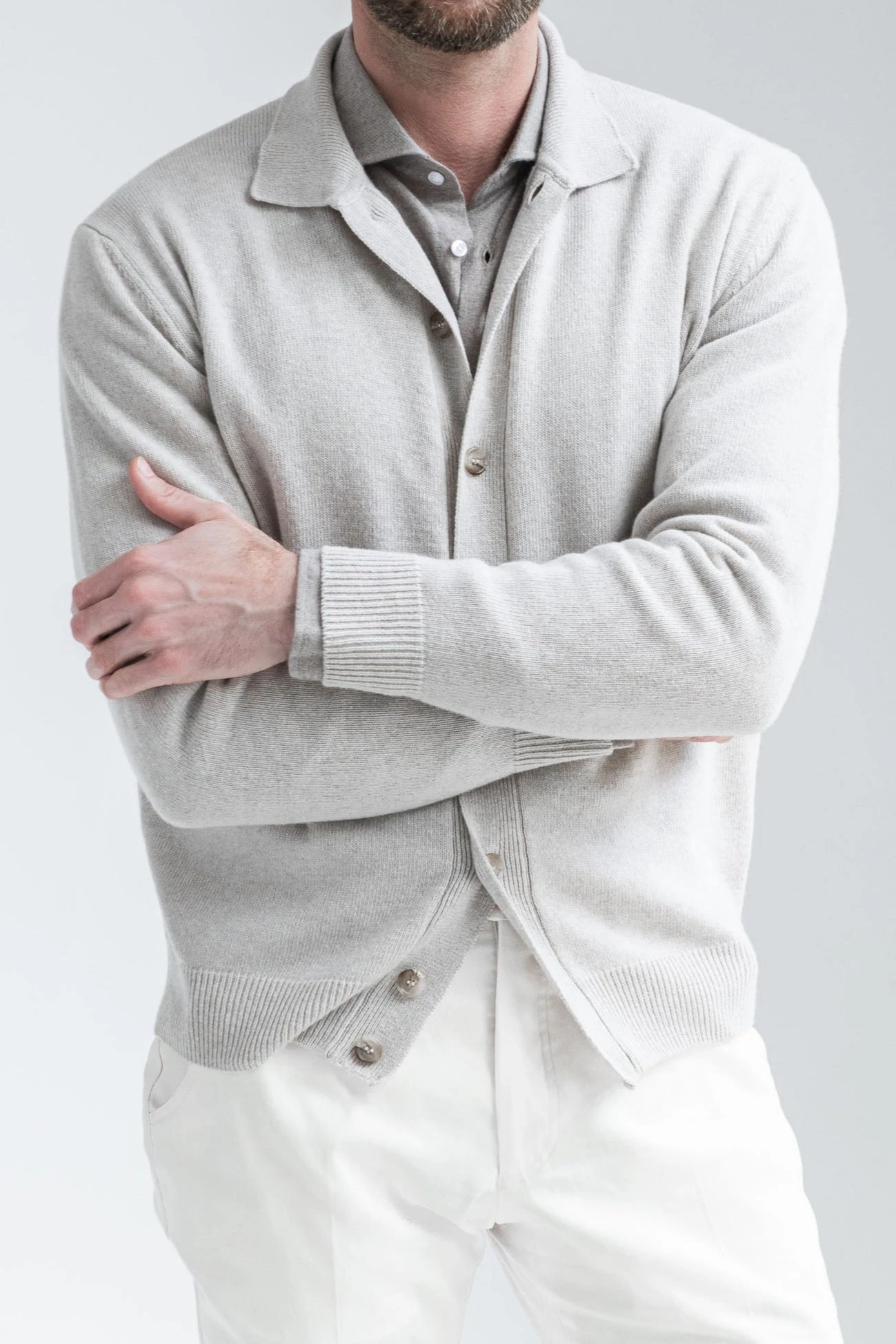 Beige Cardigan – Made In Italy 3 Beige Cardigan – Made In Italy