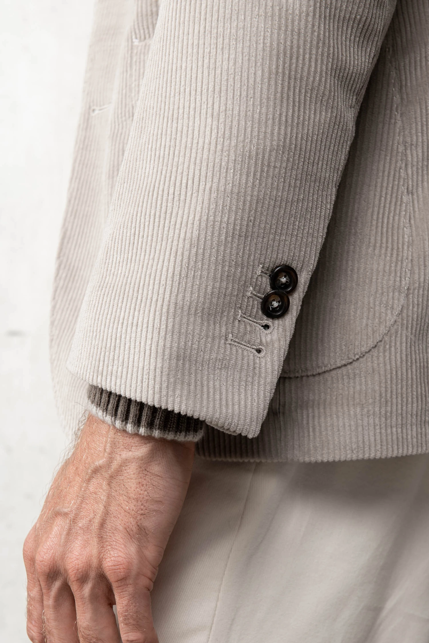 Beige Corduroy Jacket "Soragna Collection" - Made In Italy 5 Beige Corduroy Jacket "Soragna Collection" - Made In Italy - Image 3