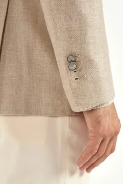 Sand Double Breasted Jacket - Made In Italy 11 Sand Double Breasted Jacket - Made In Italy -Pini Parma Clothing Store beige double breasted jacket 4